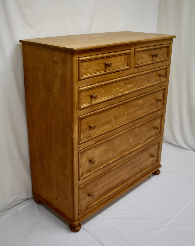 Pine EnglishStyle Gentleman's Chest of Drawers at 1stDibs