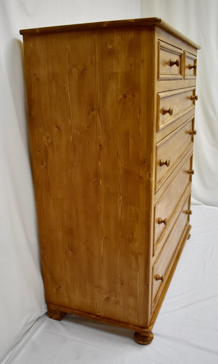 Pine EnglishStyle Gentleman's Chest of Drawers at 1stDibs