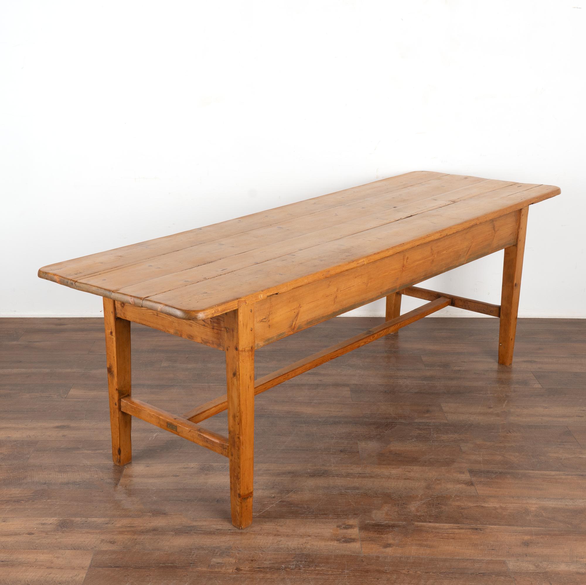 Pine Farm Table With Single Drawer, Sweden circa 1840 For Sale 3