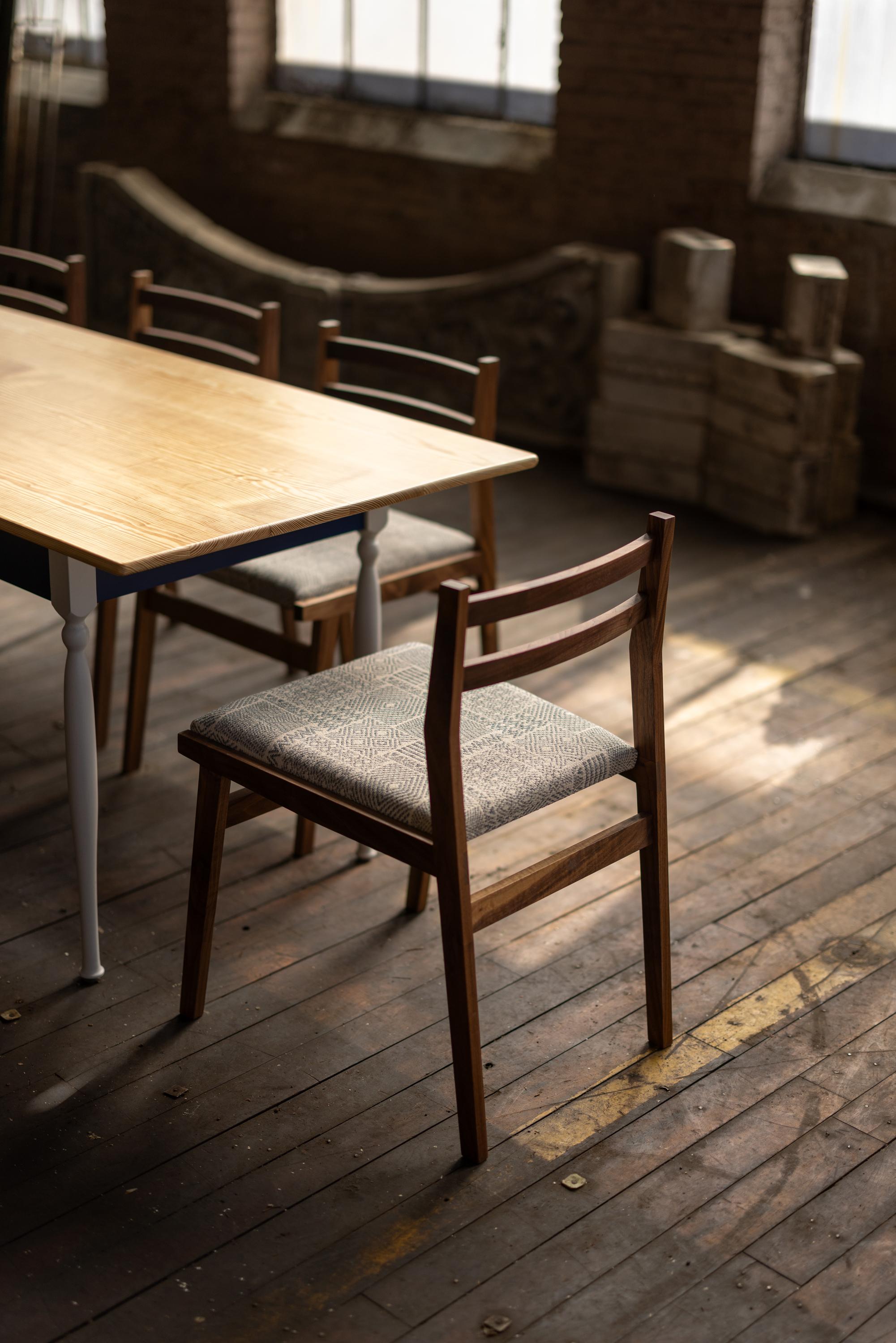 Table de ferme en pin avec pieds tournés par Alabama Sawyer 8' Long En stock en vente 2
