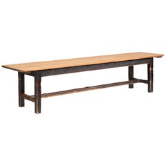 Pine Farmhouse Dining Table, circa 1890