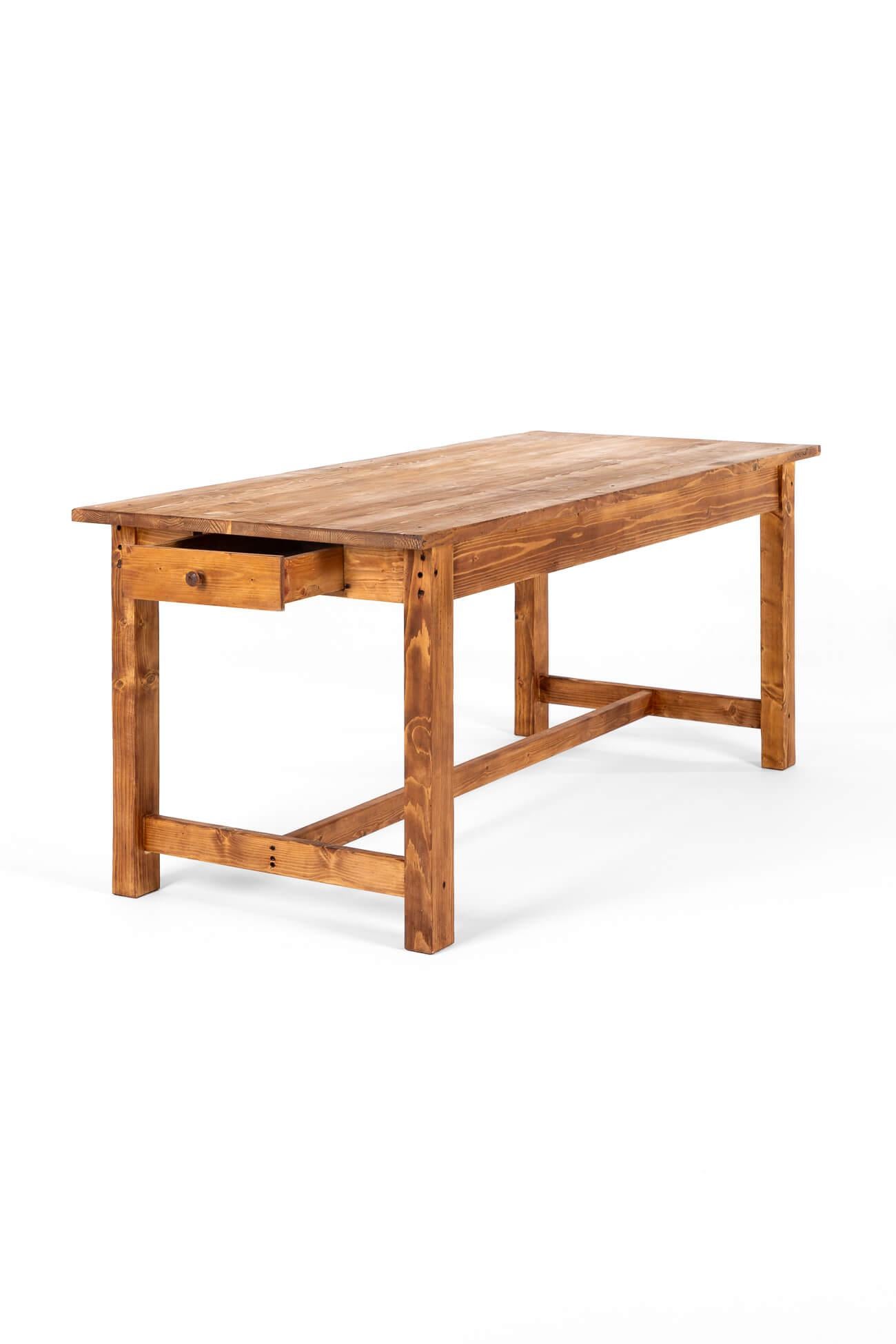 French Provincial Pine Farmhouse Table For Sale
