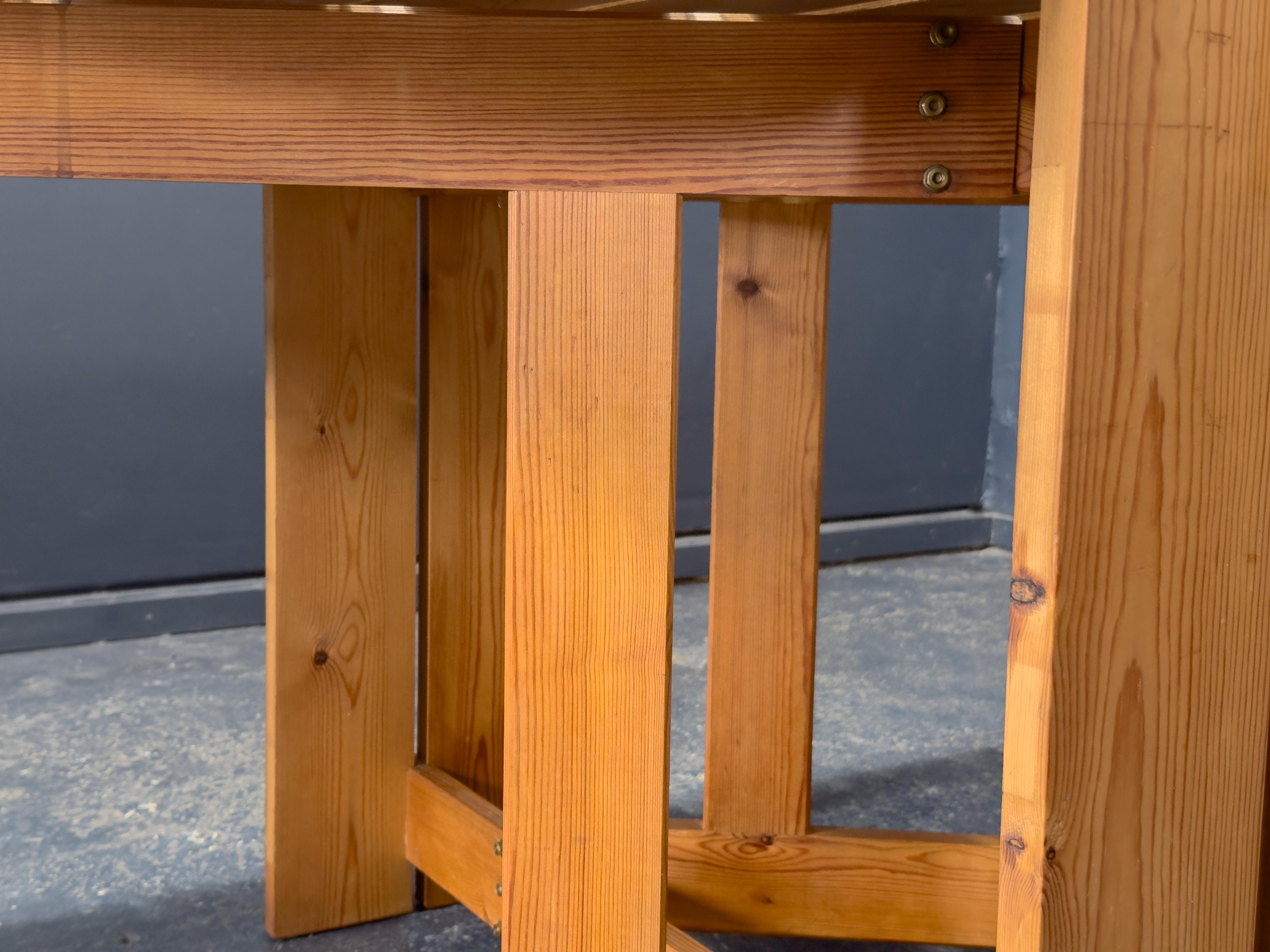 Table pliante en pin en vente 4