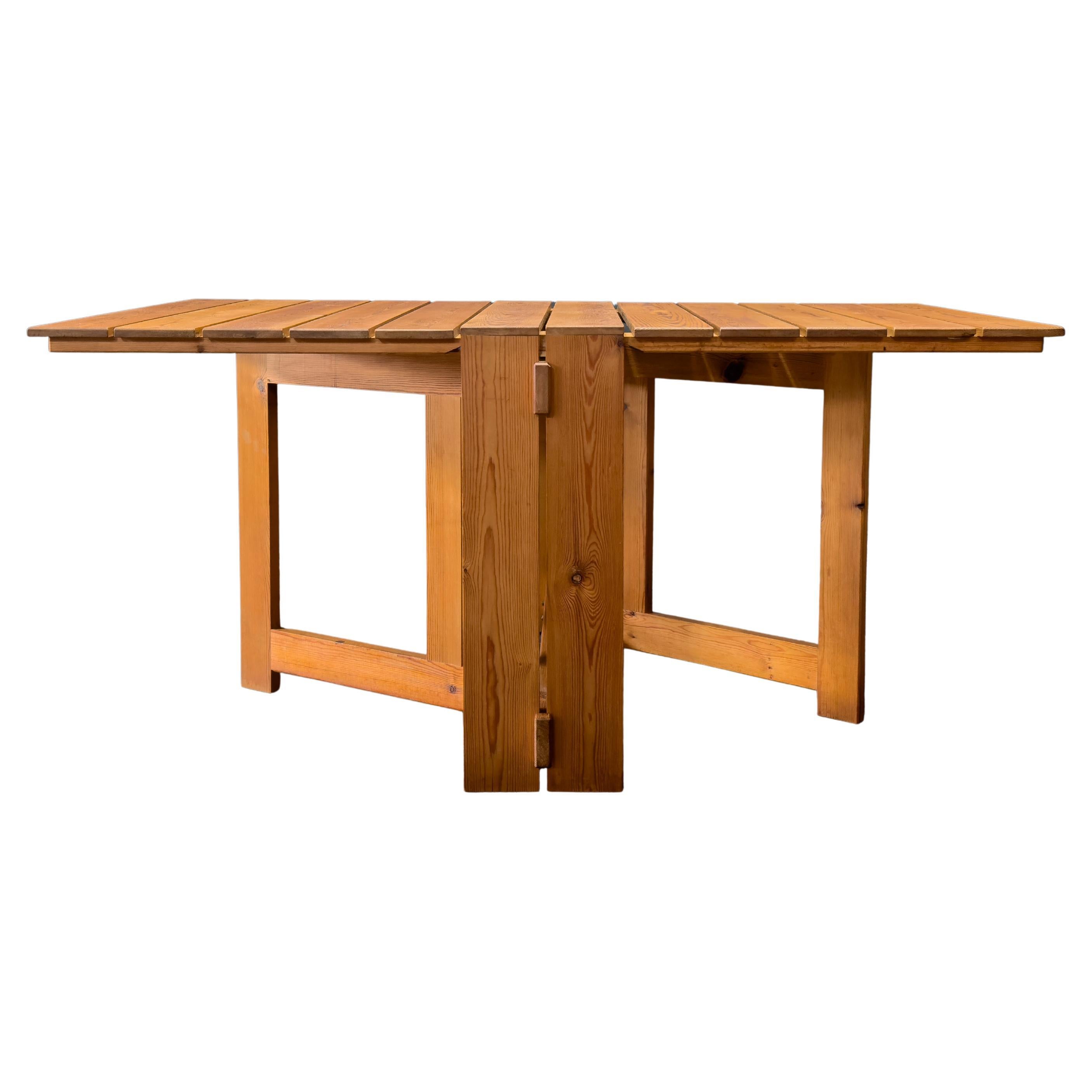 Table pliante en pin en vente