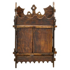 Pine Folk Art Cabinet, circa 1920