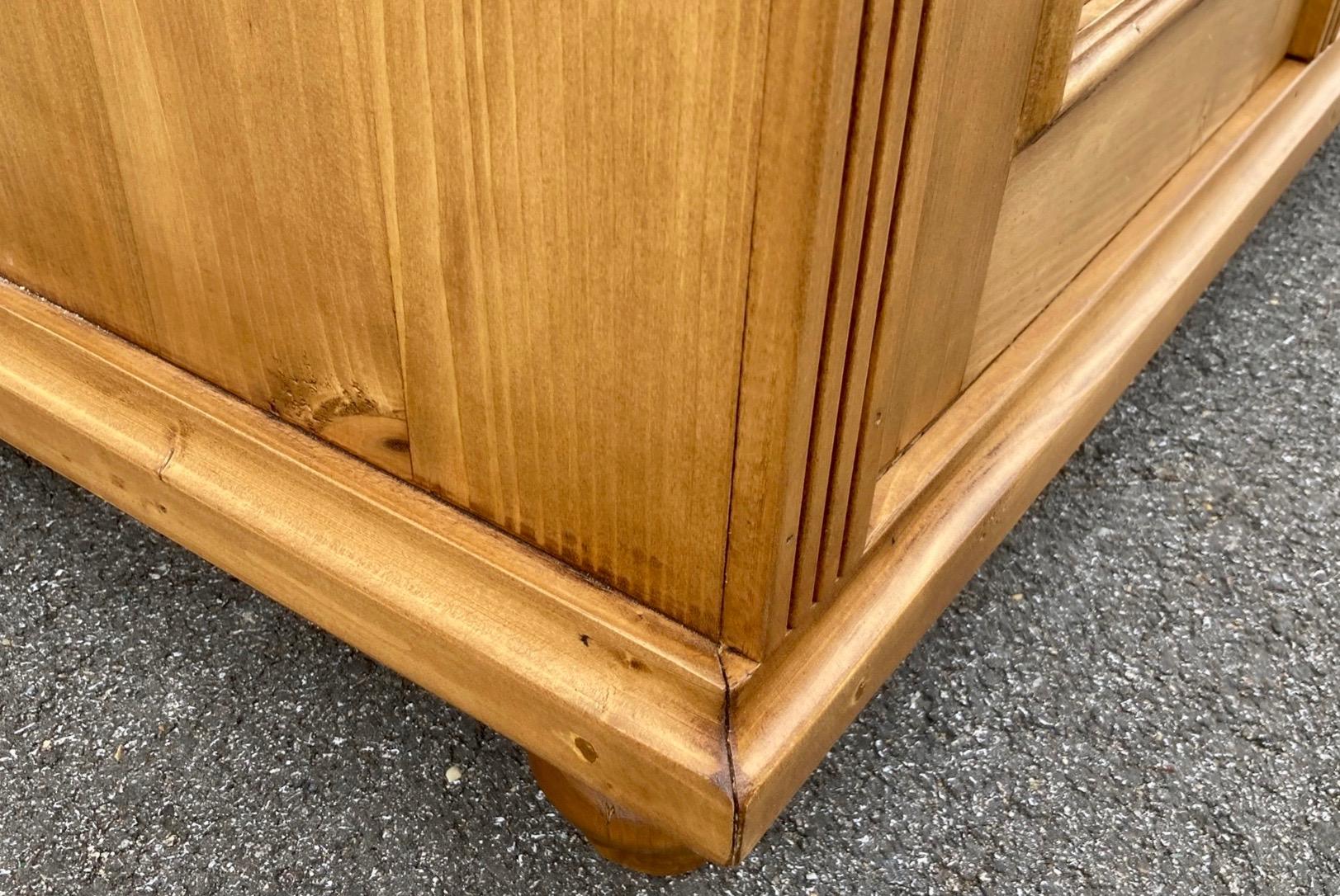 Pine Four Door Four Drawer Sideboard, Reproduction For Sale 3