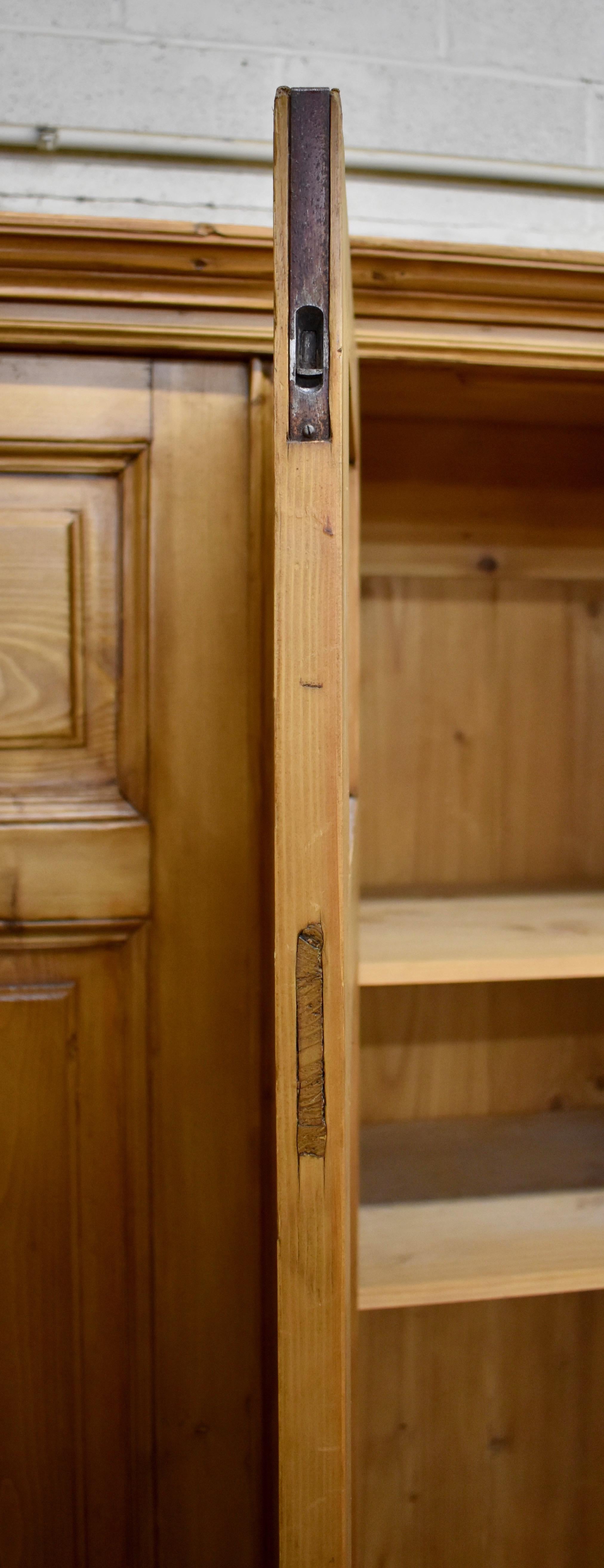 Pine Four-Door Knock-Down Armoire 5