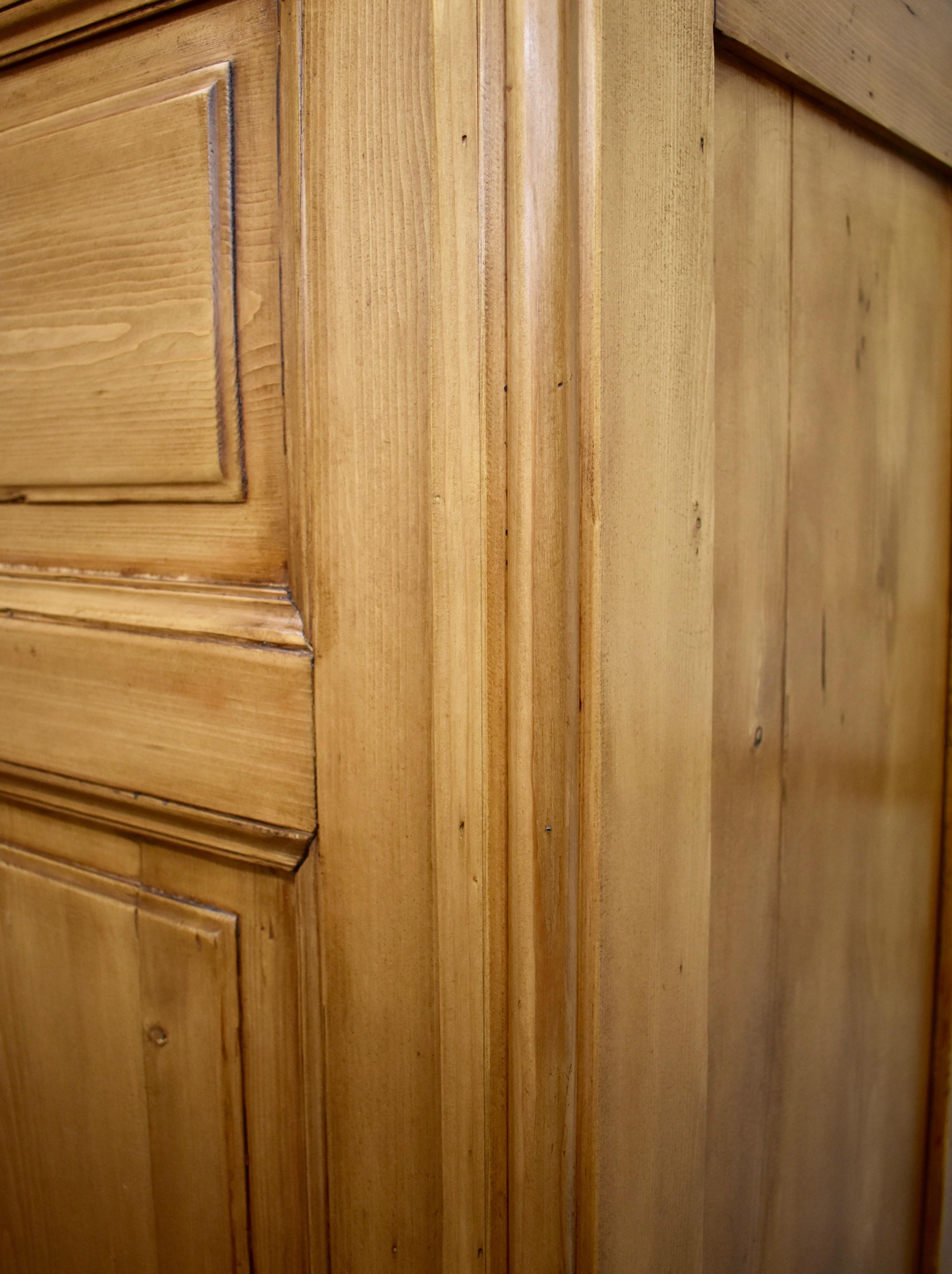 Pine Four-Door Knock-Down Armoire 7