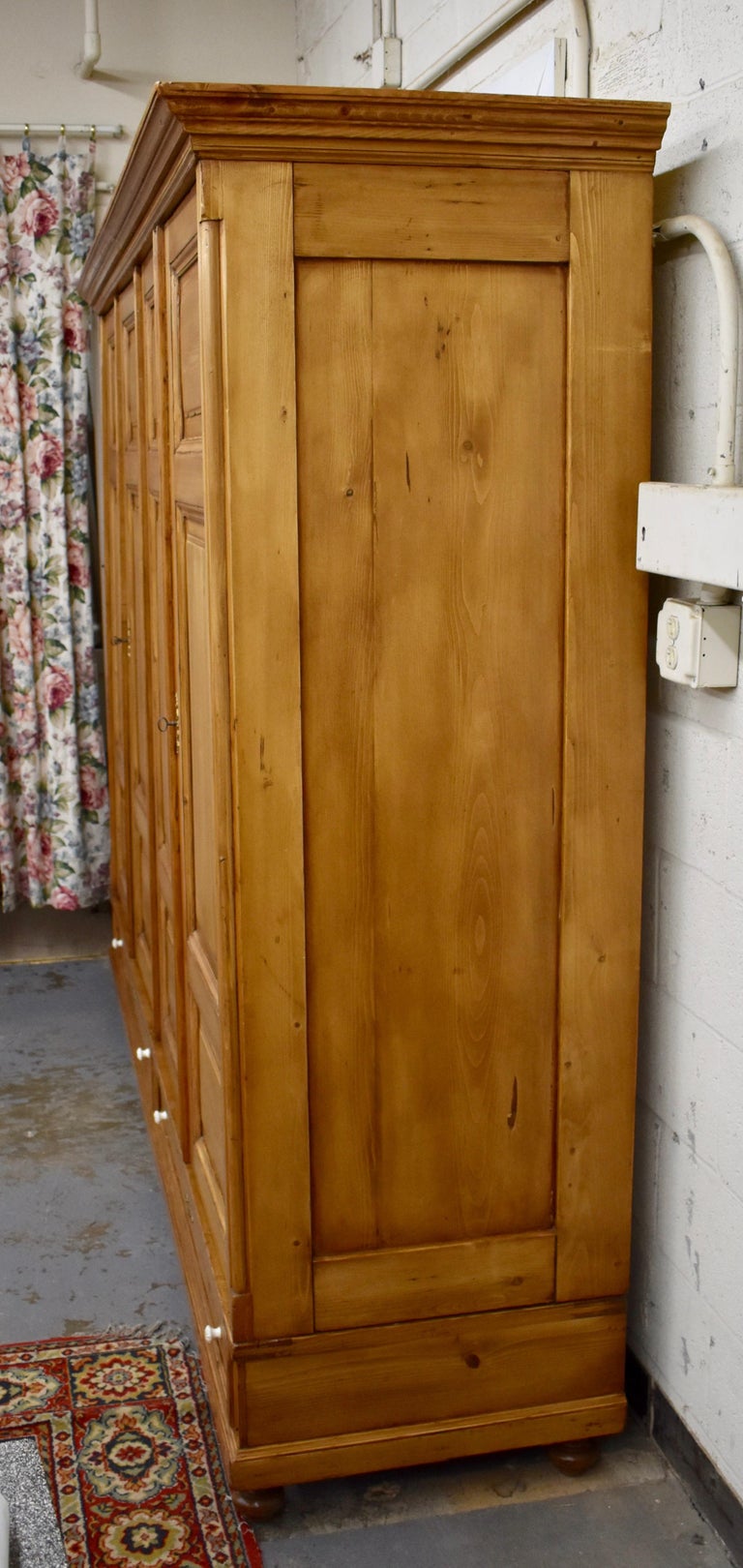 Pine Four-Door Knock-Down Armoire at 1stdibs