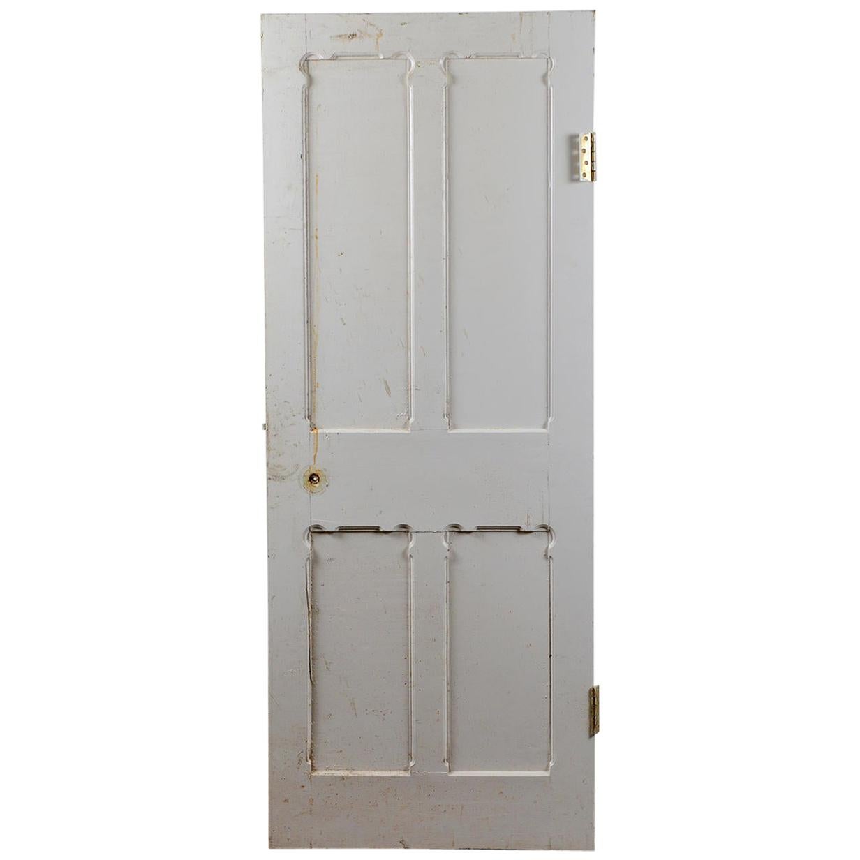 Pine Four Panelled Internal Door, 20th Century For Sale