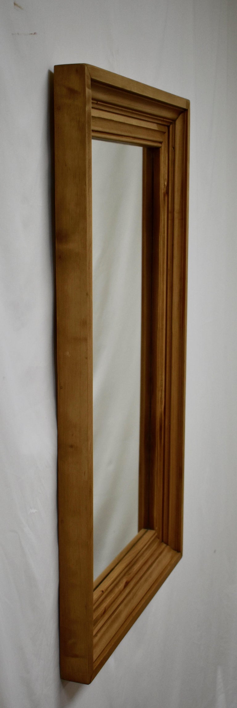 Pine Framed Mirror at 1stDibs