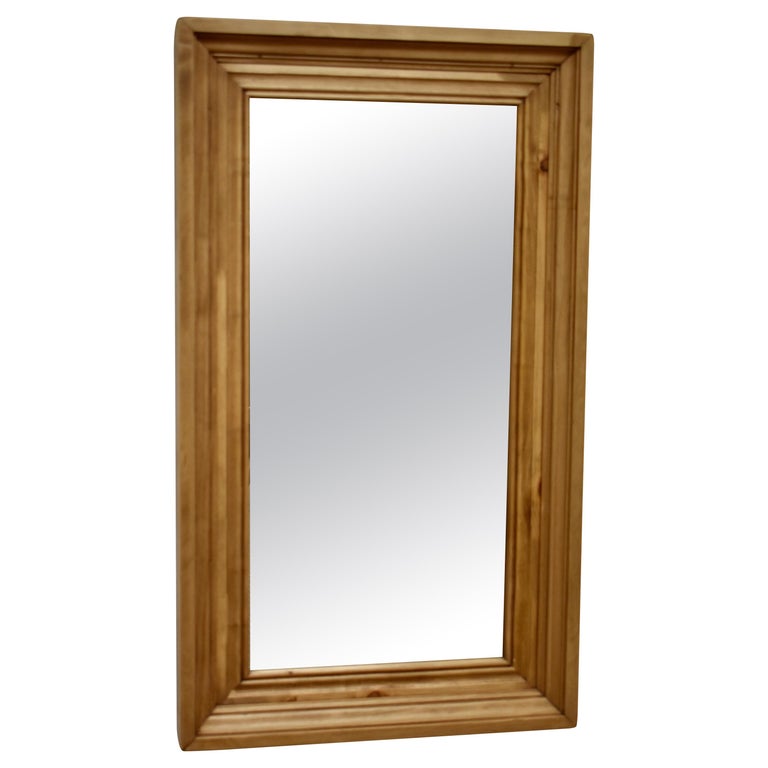 Pine Framed Mirror at 1stDibs