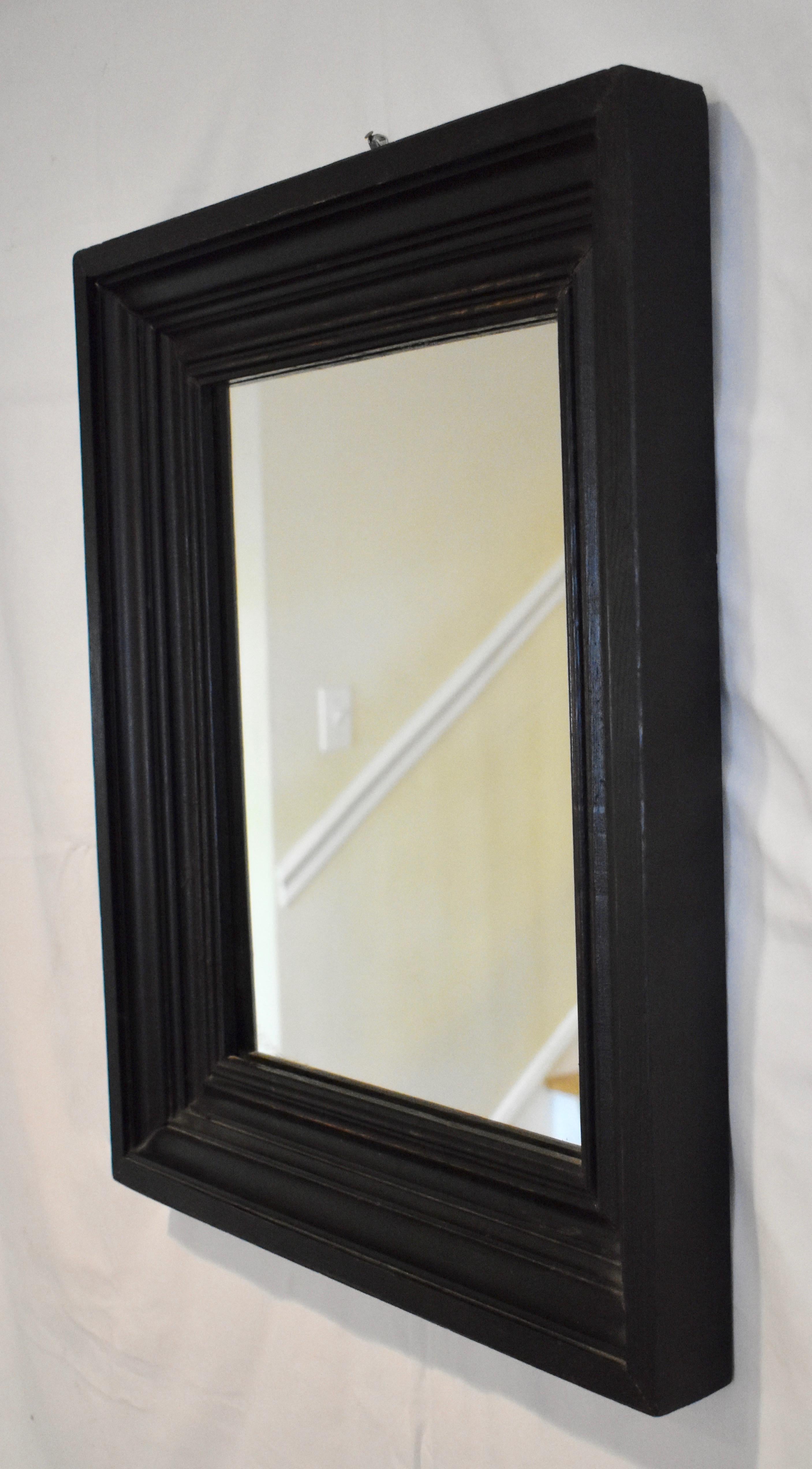 Hand-Painted Pine-Framed Painted Wall Mirror