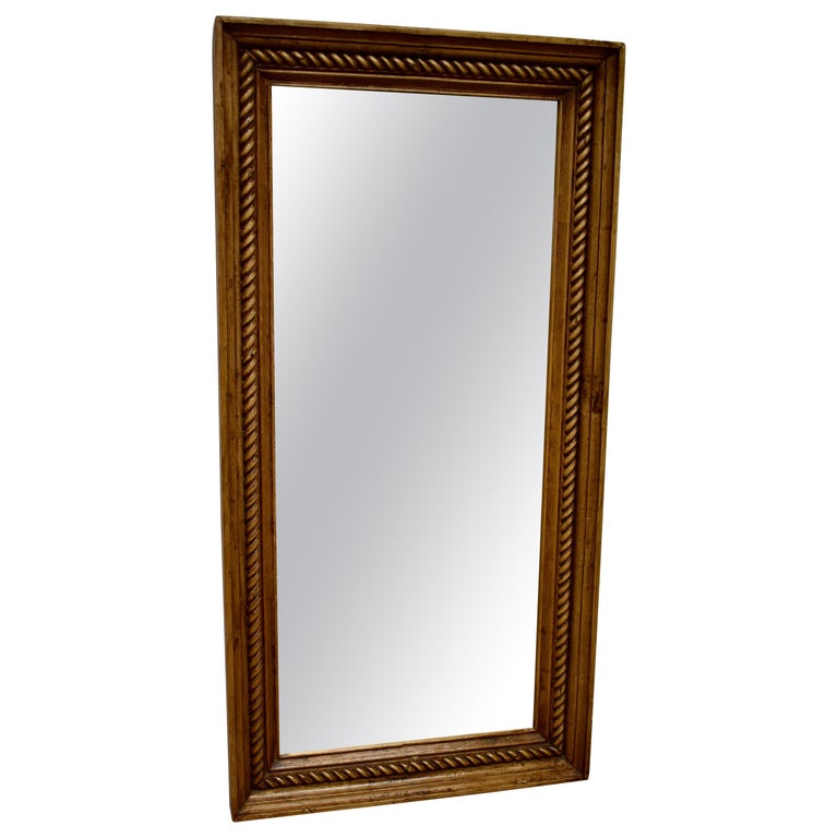 Pine Framed Rope Twist Mirror For Sale at 1stdibs