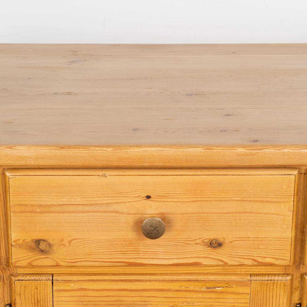 Pine Freestanding Counter Kitchen Island With Wine Rack, Denmark circa 1960-80 For Sale 2