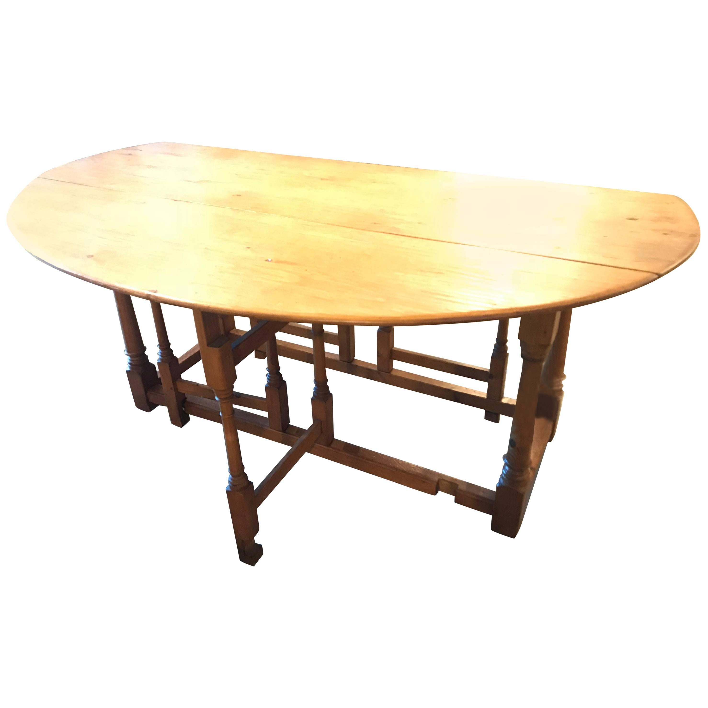 Pine Gate Leg Drop-Leaf Table