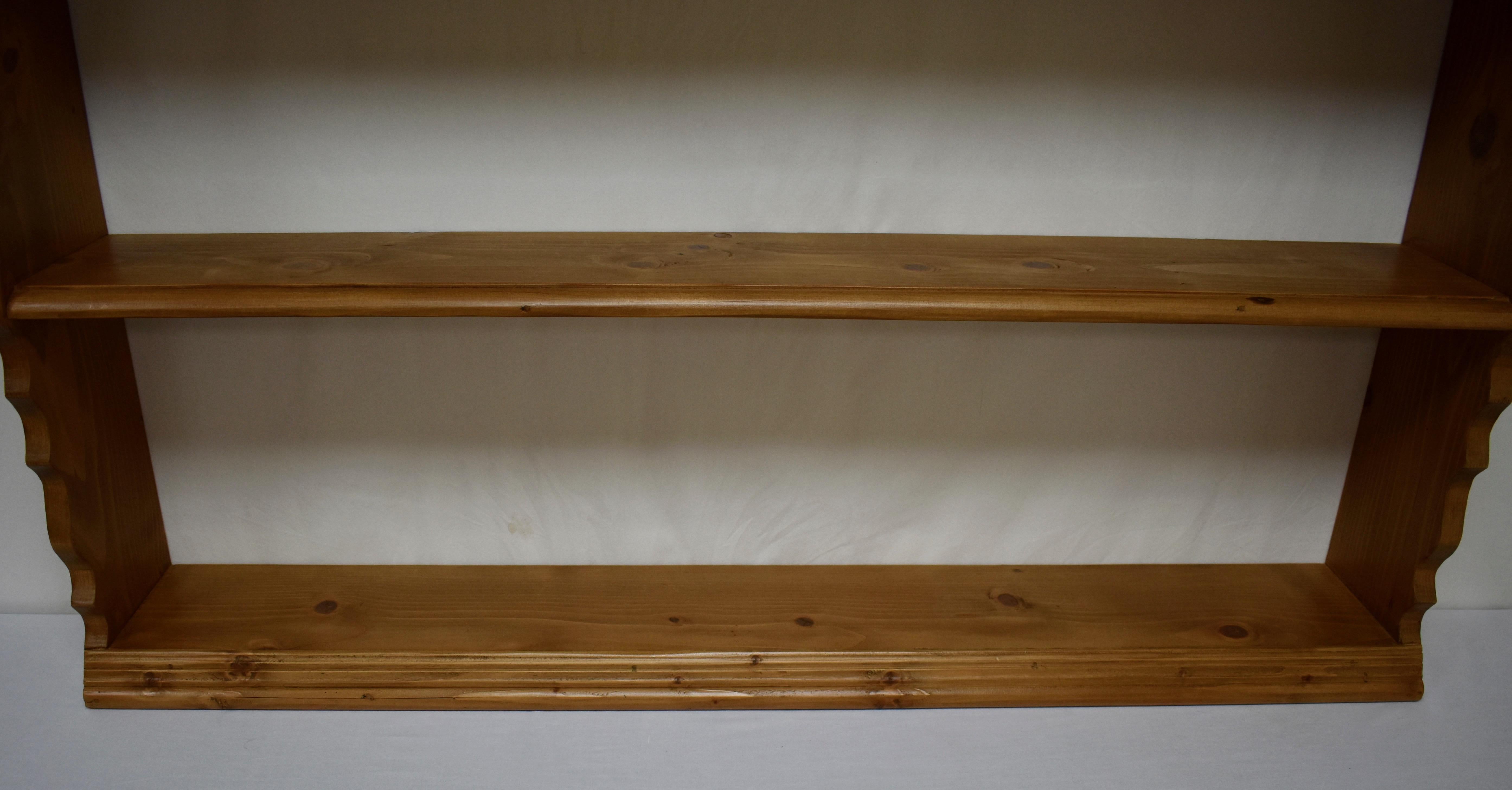 Pine Hanging Shelf or Plate Rack 1