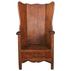 Antique Pine Lambing Chair