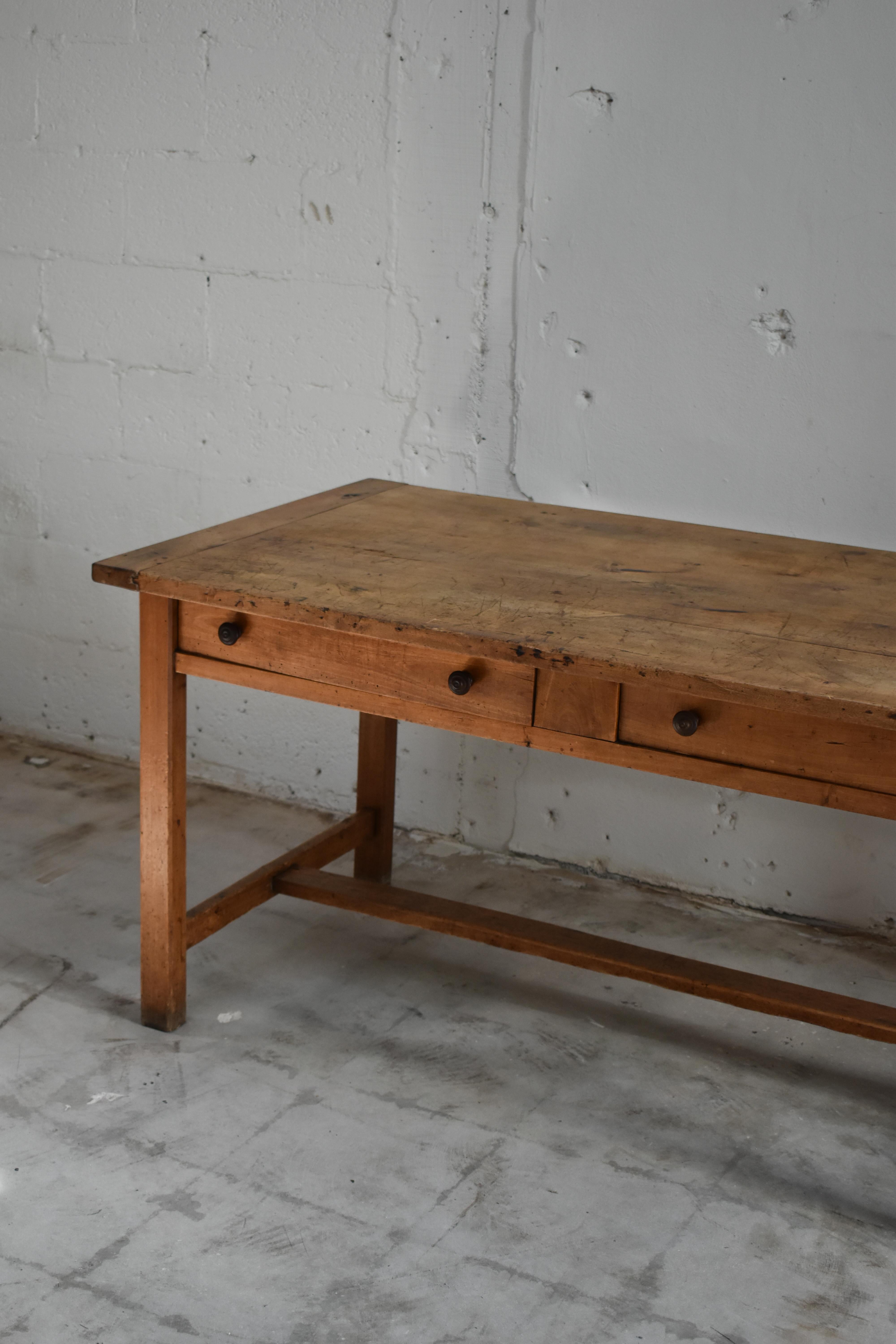 XIXe siècle Pine Library Table en vente