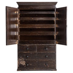 Pine Linen Press, England Circa 1880