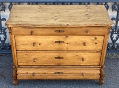 Pine Louis-Philippe-Style Chest of Four Drawers
