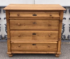 Pine Louis-Philippe Style Chest of Four Drawers