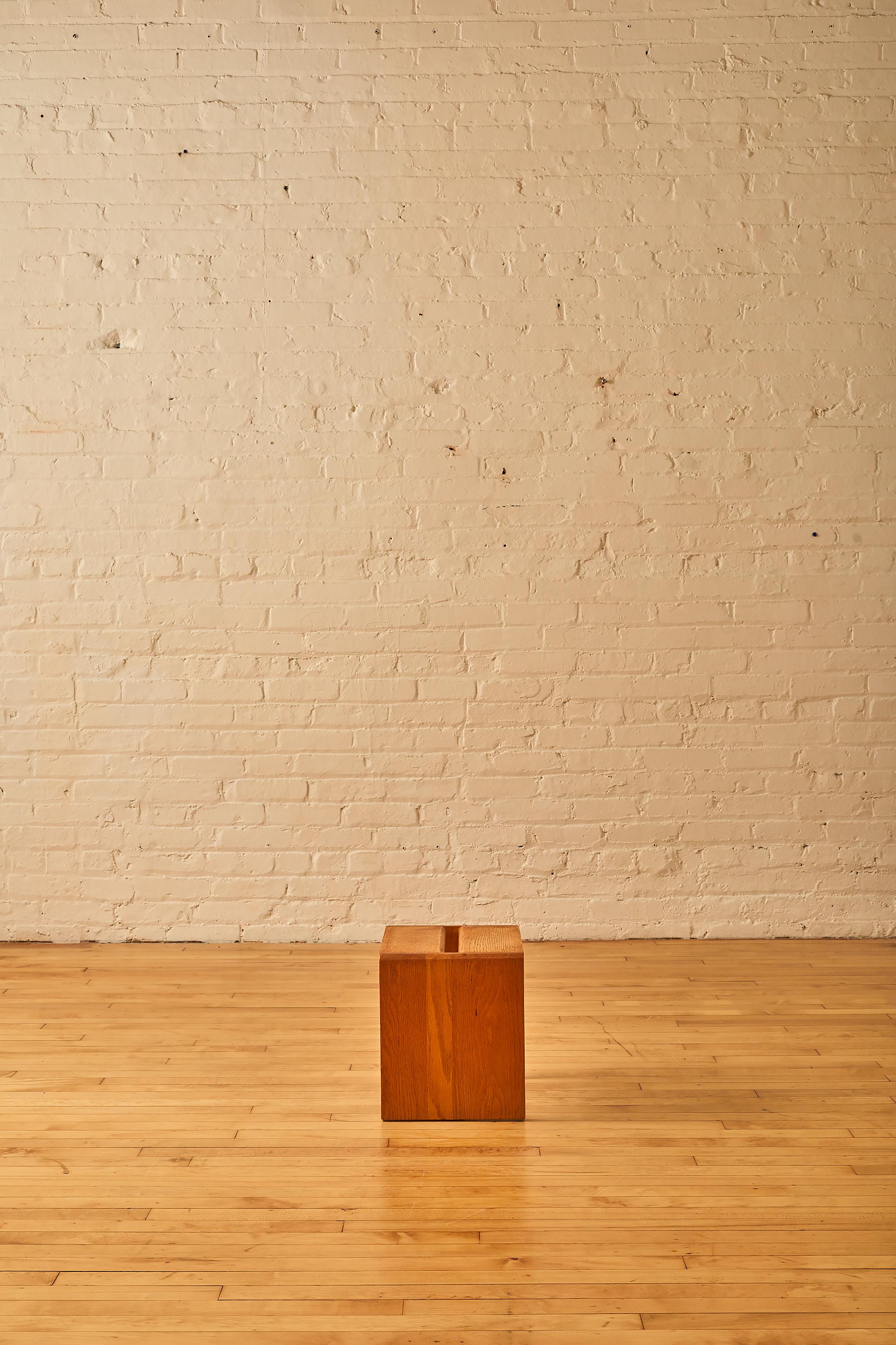 Mid-Century Modern Pine Low Side Table For Sale