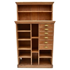 Pine Mail Sorting Station or Office Bookcase