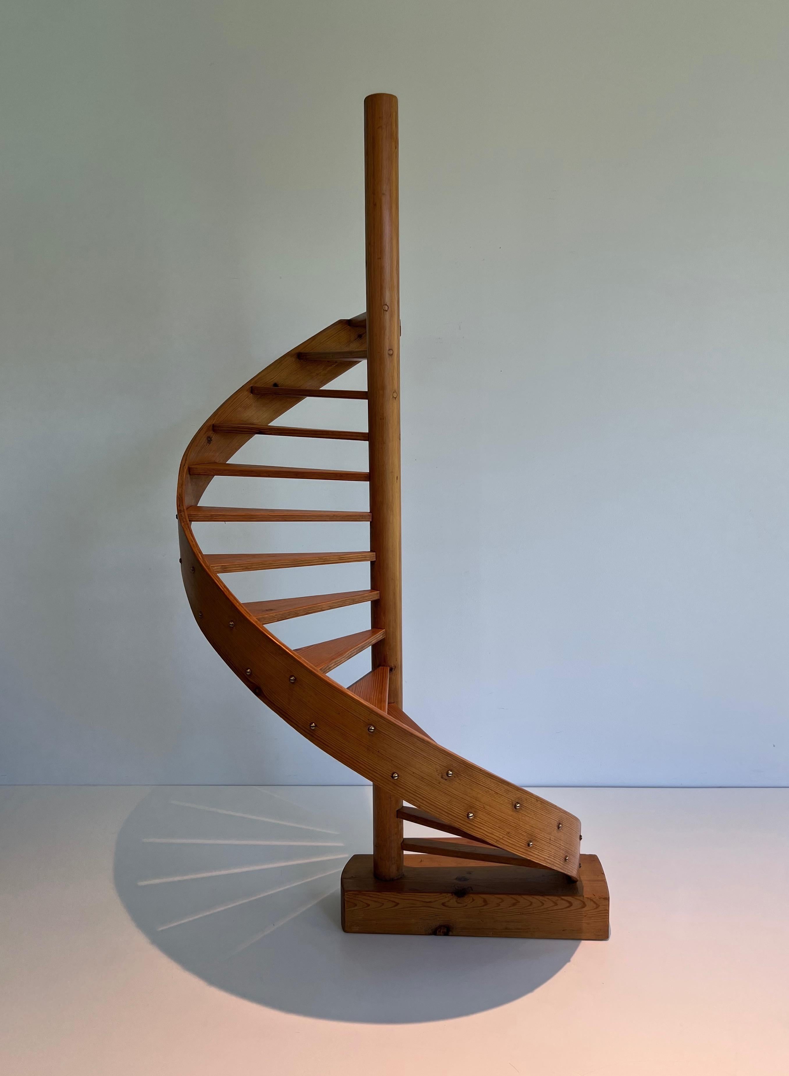 French Pine Master Staircase  For Sale
