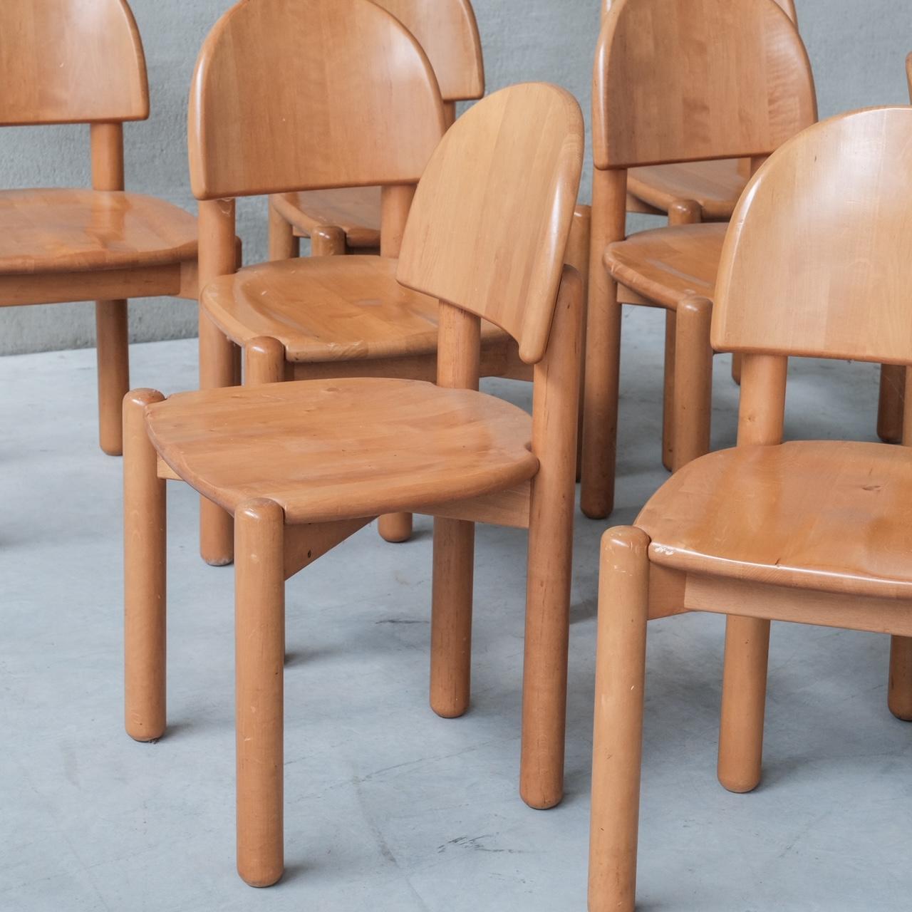 Pine Mid-Century Dining Chairs attr. to Rainer Daumiller (Set of 8) For Sale 6