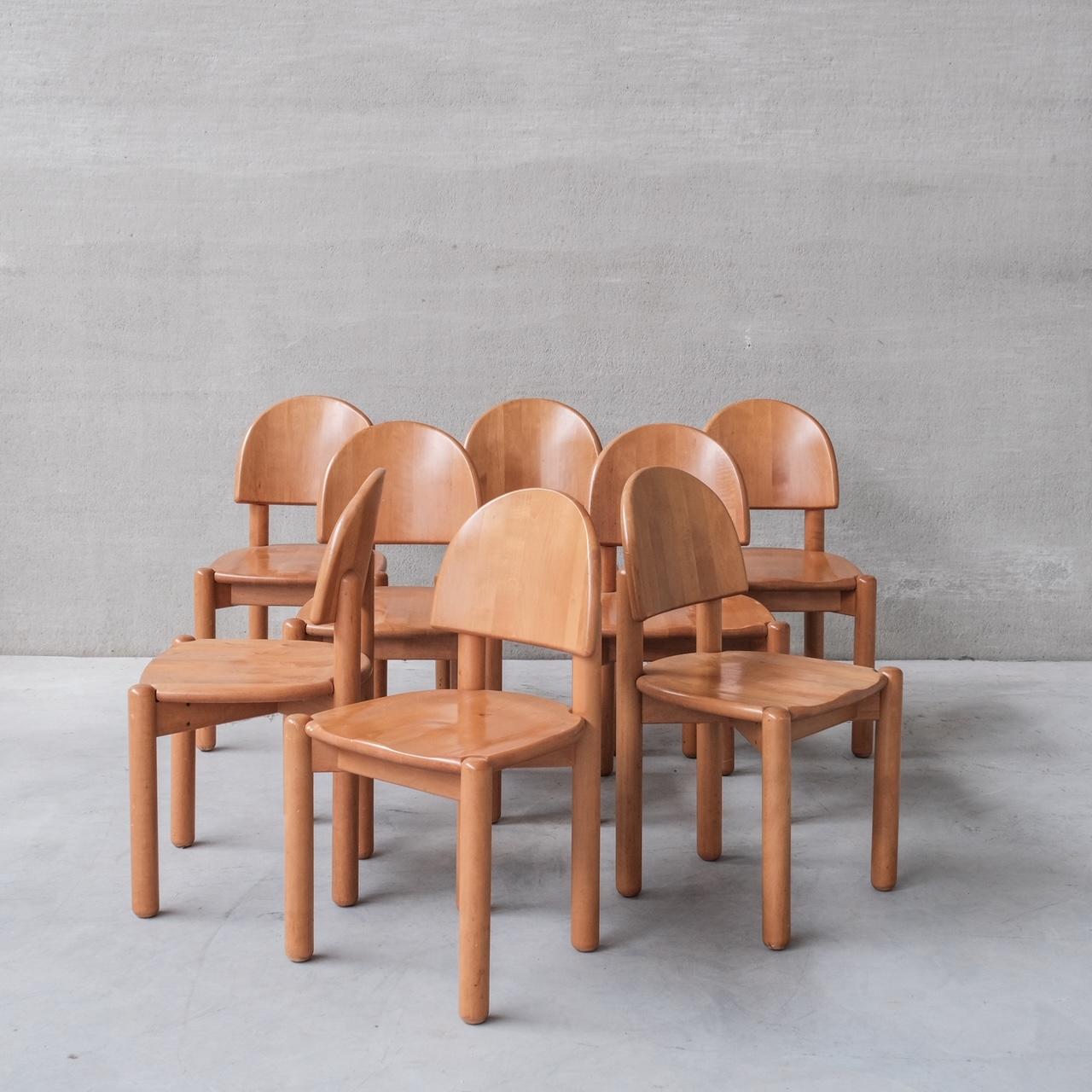 Pine Mid-Century Dining Chairs attr. to Rainer Daumiller (Set of 8) For Sale 3