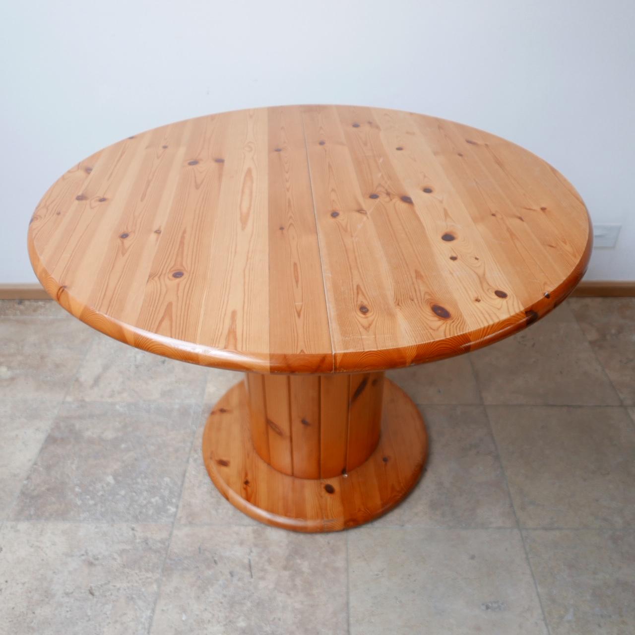 Mid-Century Modern Pine Mid-Century Dutch Dining Table For Sale