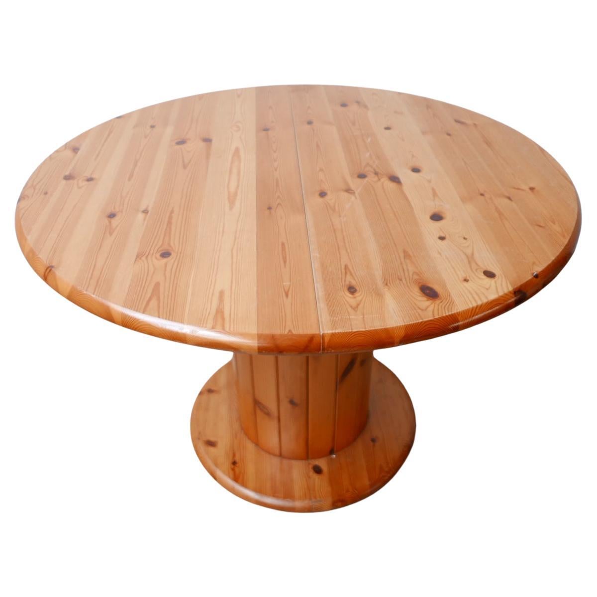 Pine Mid-Century Dutch Dining Table For Sale at 1stDibs