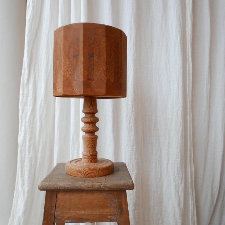 Pine Mid-Century Swedish Table Lamp at 1stDibs