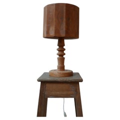 Pine Mid-Century Swedish Table Lamp