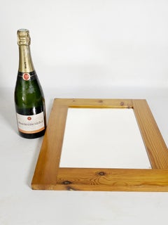 Miroir en pin dans le style de Charlotte Perriand, France, 1970