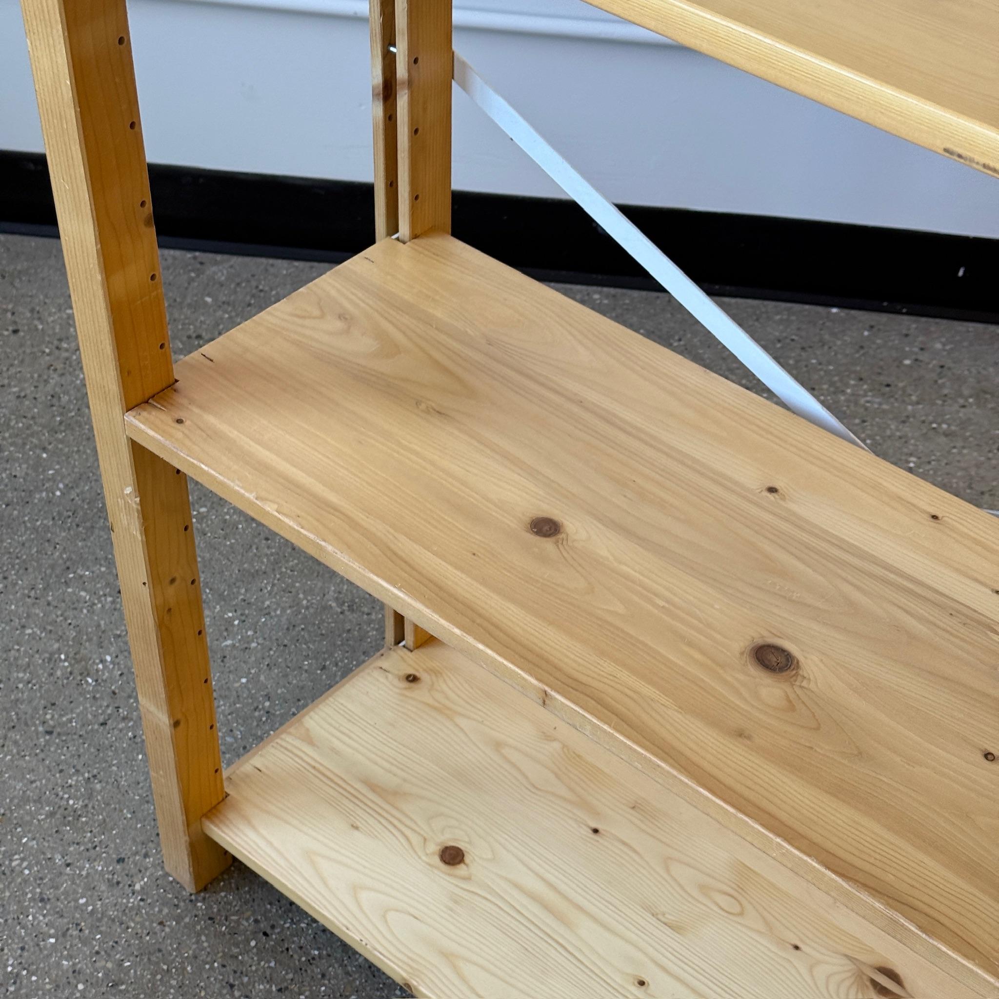 Pine Modular Shelving Unit by Lundia For Sale 2