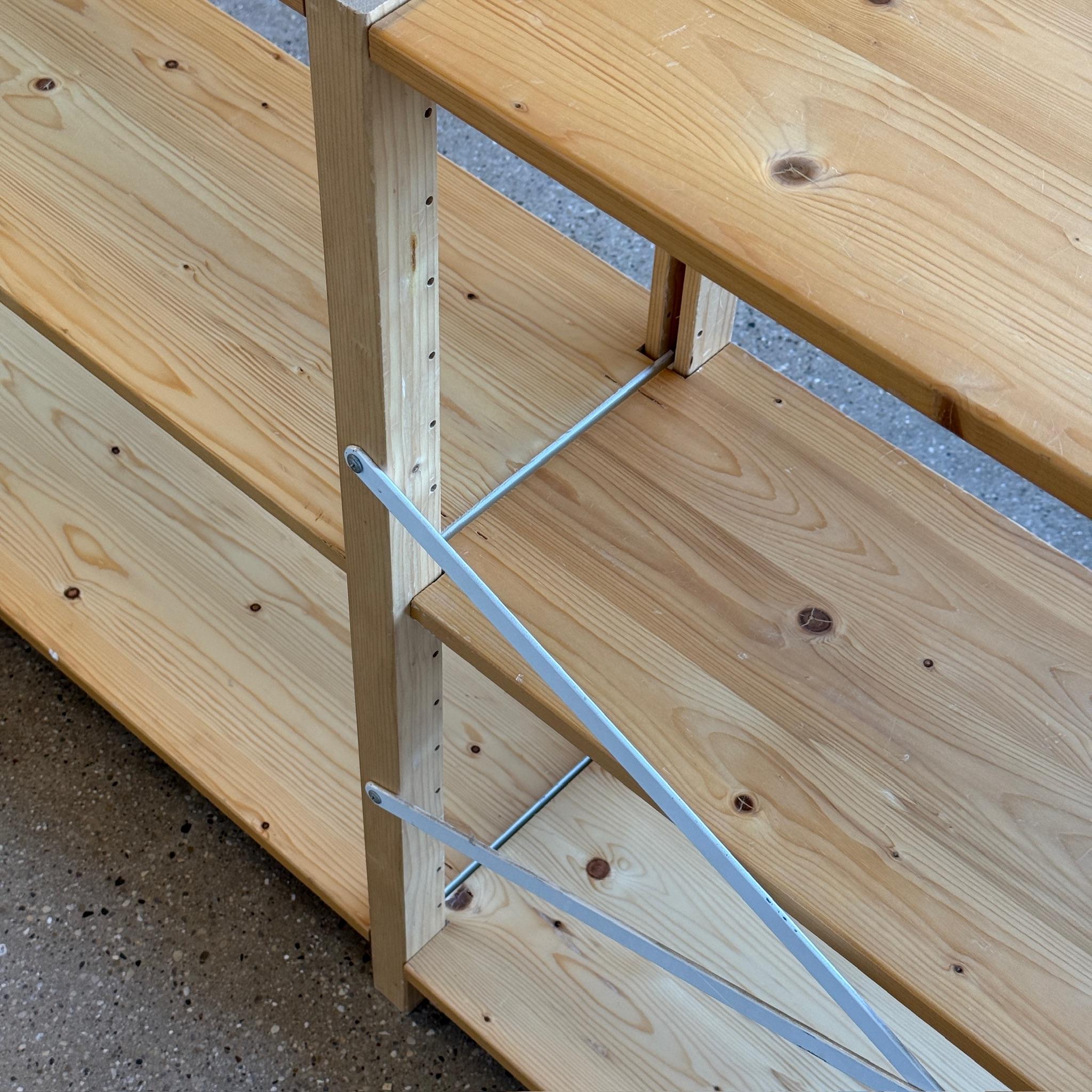 Pine Modular Shelving Unit by Lundia For Sale 3