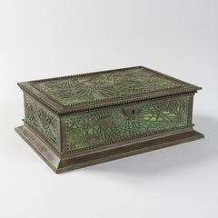 "Pine-Needle" Covered Jewelry Box by Tiffany Studios, New York