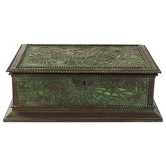 Art Nouveau Furniture 7 938 For At 1stdibs Pine Needle Covered Jewelry Box By Tiffany Studios New York