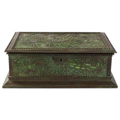 "Pine-Needle" Covered Jewelry Box by Tiffany Studios, New York