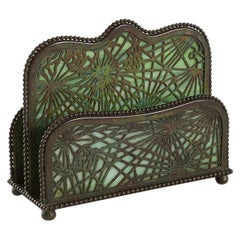 "Pine-Needle" Double-Sided Letter Rack by Tiffany Studios, New York