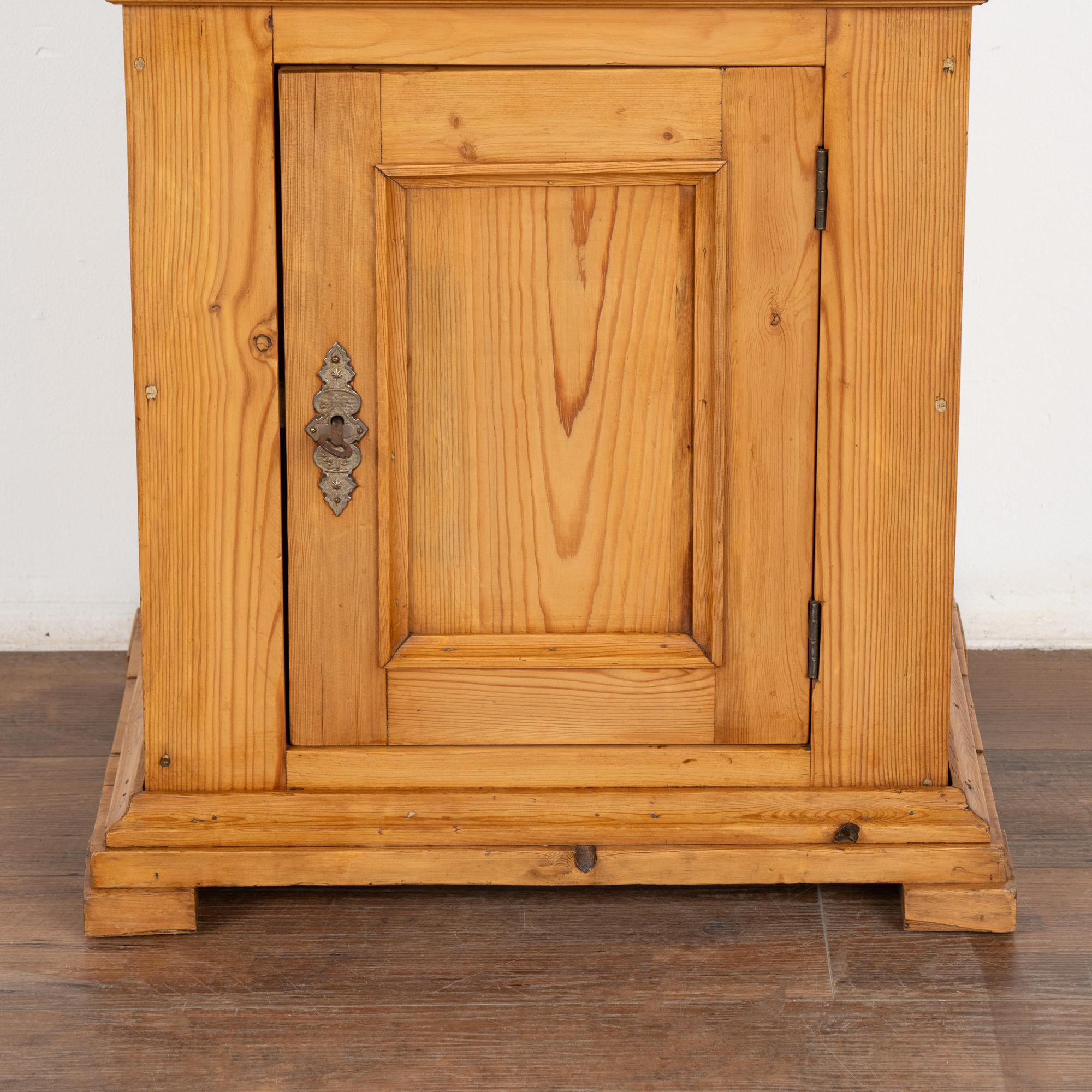  Pine Nightstand Small Cabinet, circa 1880 For Sale 2