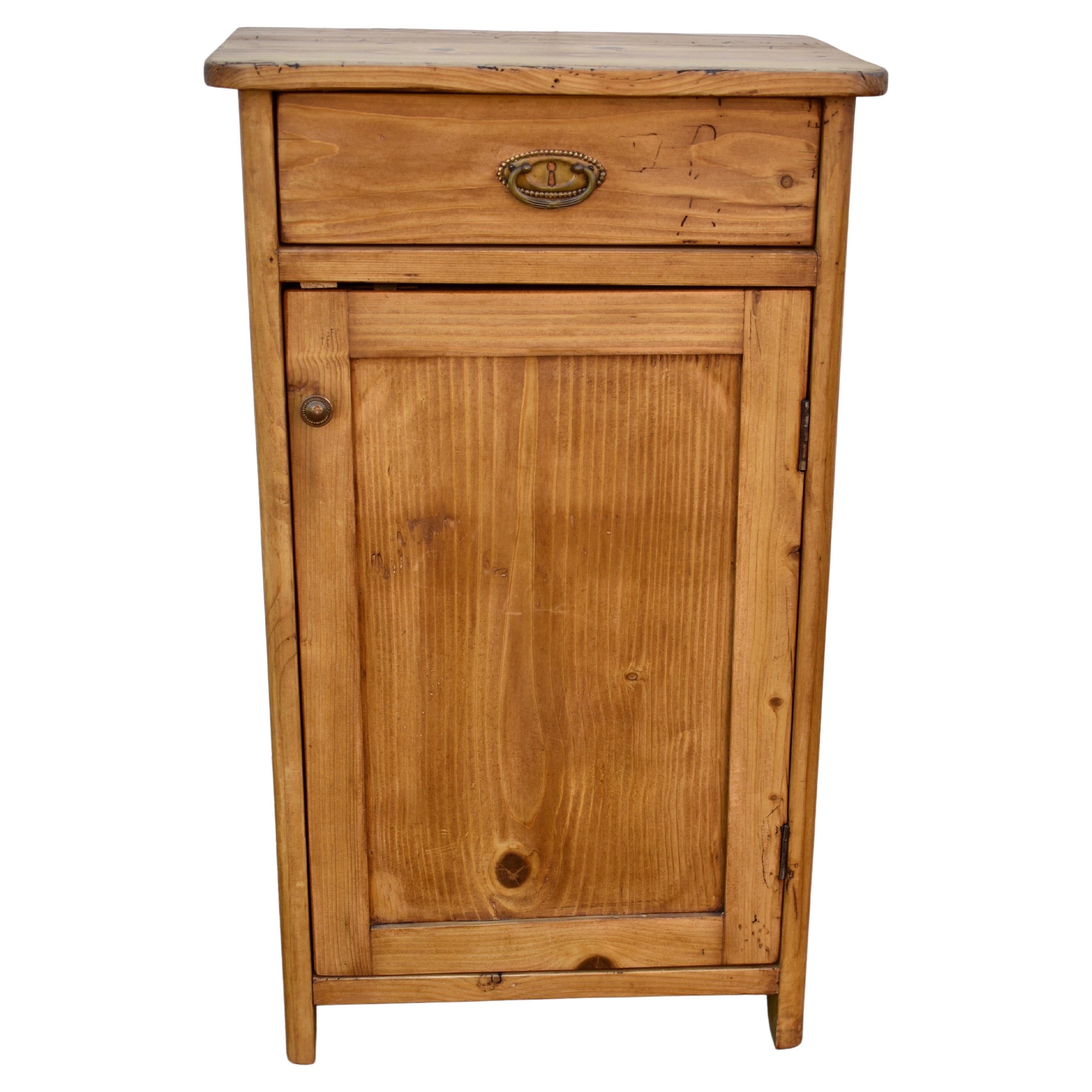Pine One Door Dresser Base For Sale at 1stDibs