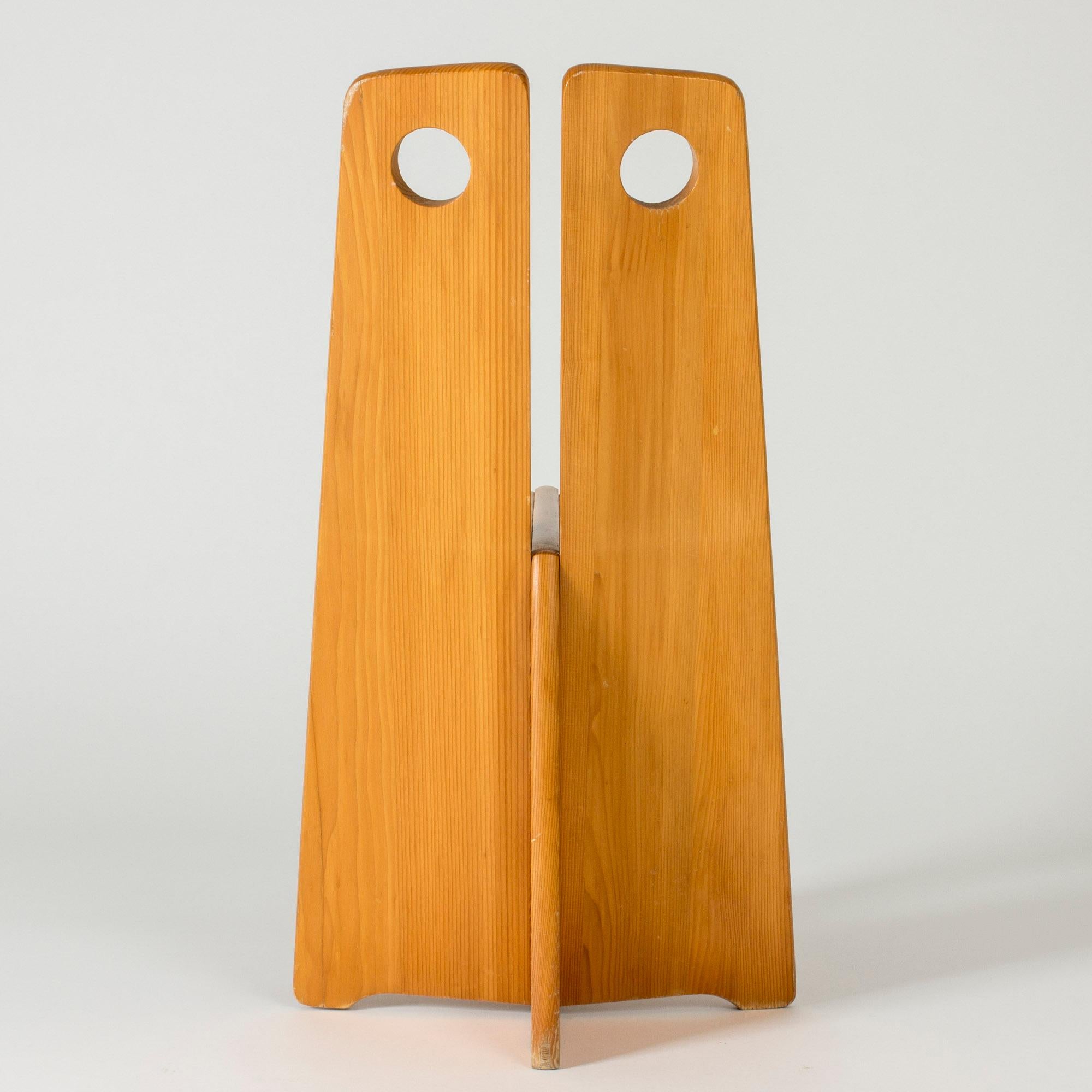 Scandinavian Modern Pine Occasional Chair by Gilbert Marlund