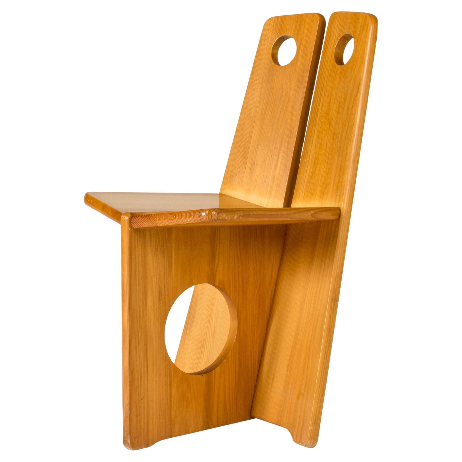 Pine Occasional Chair by Gilbert Marlund