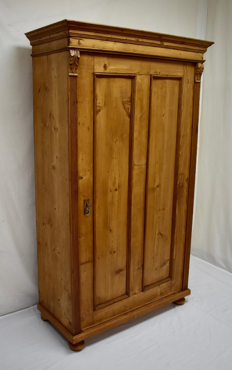 Pine One Door Wardrobe Or Storage Cupboard At 1stdibs