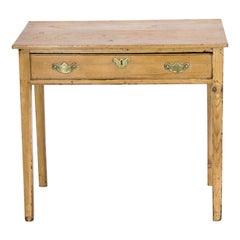 Antique Pine One Drawer Side Table