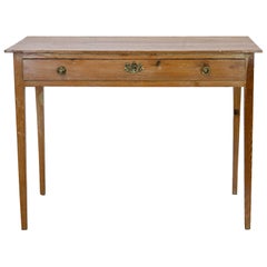 Antique Pine One Drawer Table