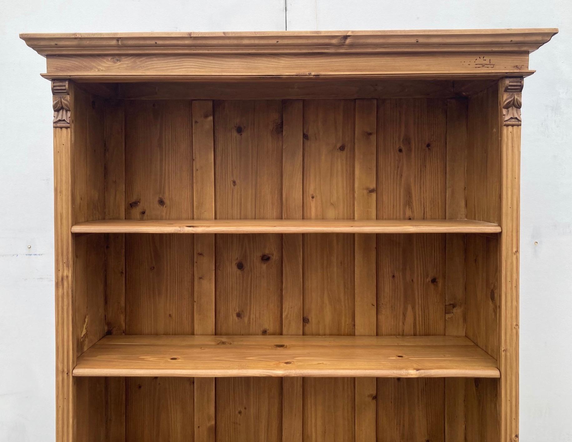 20th Century Pine Open Bookcase from Armoire